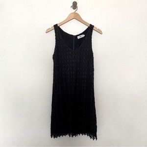 Velvet by Graham and Spencer Black Floral Lace Dress